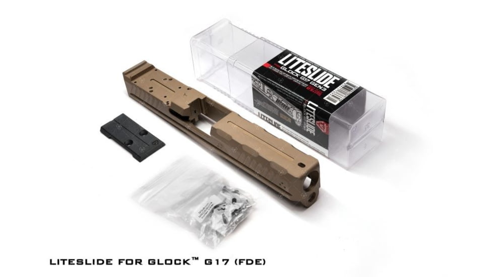 Strike Industries LITESLIDE for Glock G17/G19 Gen 3, FDE, SI-G-LITESLIDE-17-FDE