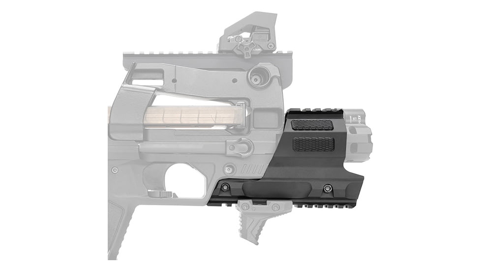 Strike Industries FN PS90 Modular Chassis Aluminum Picatinny Short Handguard, 6.89in, Black, SI-SMC-90-SHG-BK