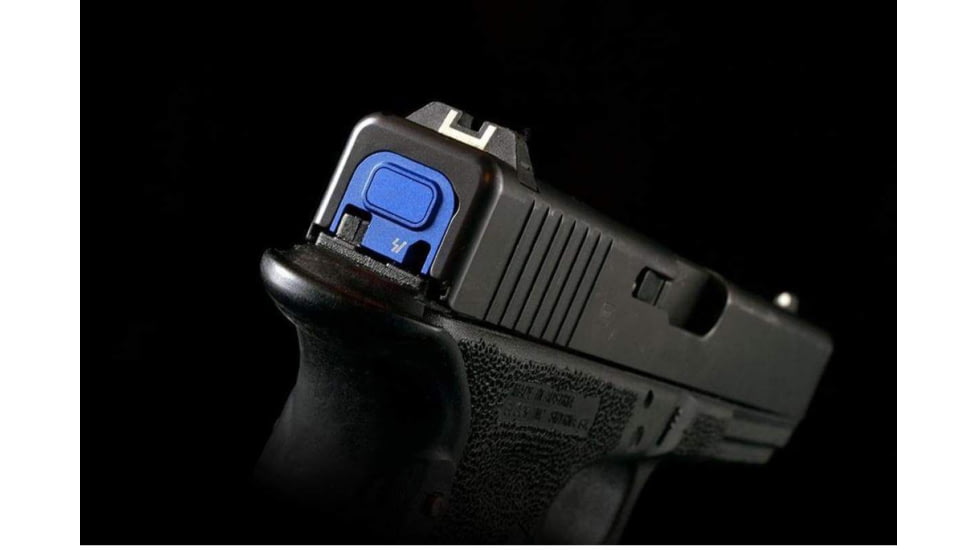 Strike Industries Slide Cover Plate, Glock GEN 1-5, V1, Anodized, Blue, One Size, SI-GSP-V1-BLU