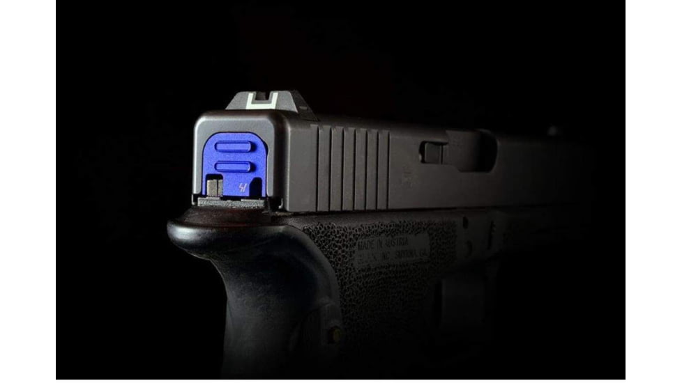 Strike Industries Slide Cover Plate, Glock GEN 1-5, V2, Anodized, Blue, One Size, SI-GSP-V2-BLU