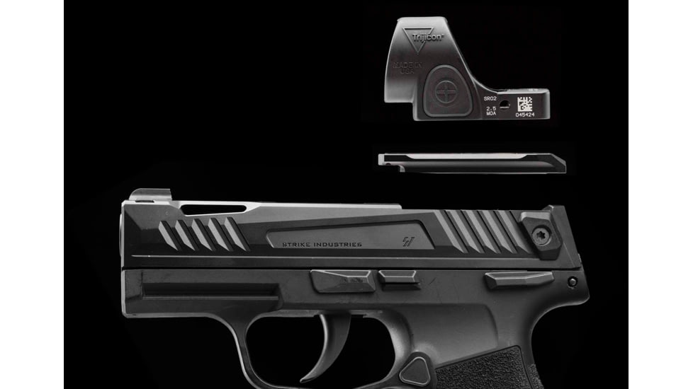 Strike Industries Slide MRDS Adapter Plate for P365, Black, SI-P365-RMR