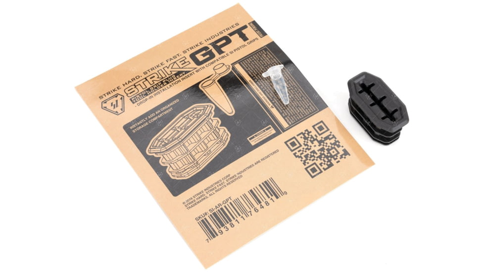 Strike Industries Strike Pistol Grip Plug Tool Holder Insert, Black, SI-AR-GPT