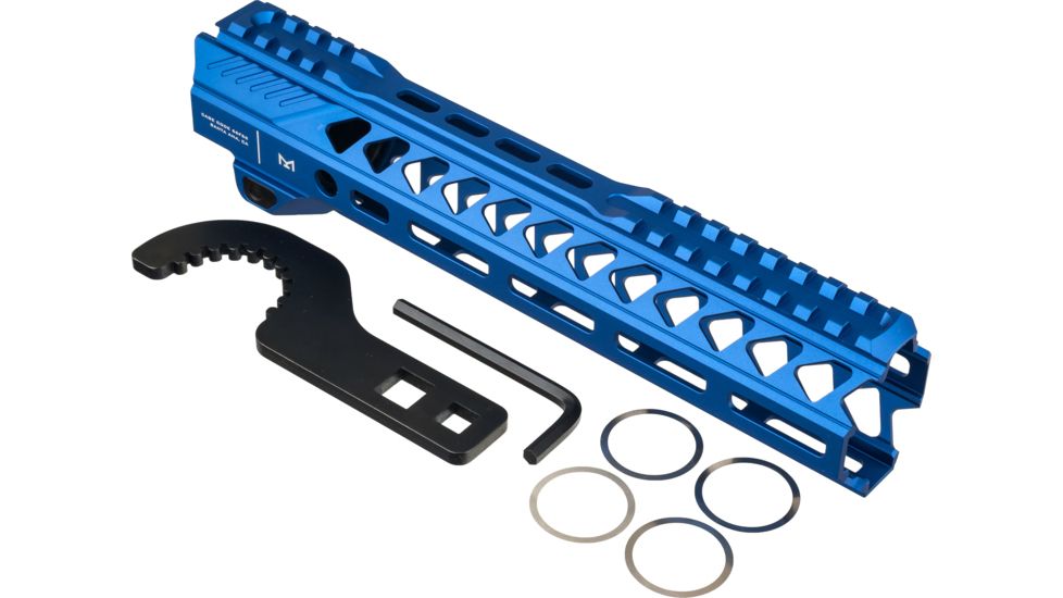 Strike Industries AR-15 M-Lok Handguard Rail, 10in, Blue, One Size, SI-STRIKERAIL-10-BLU