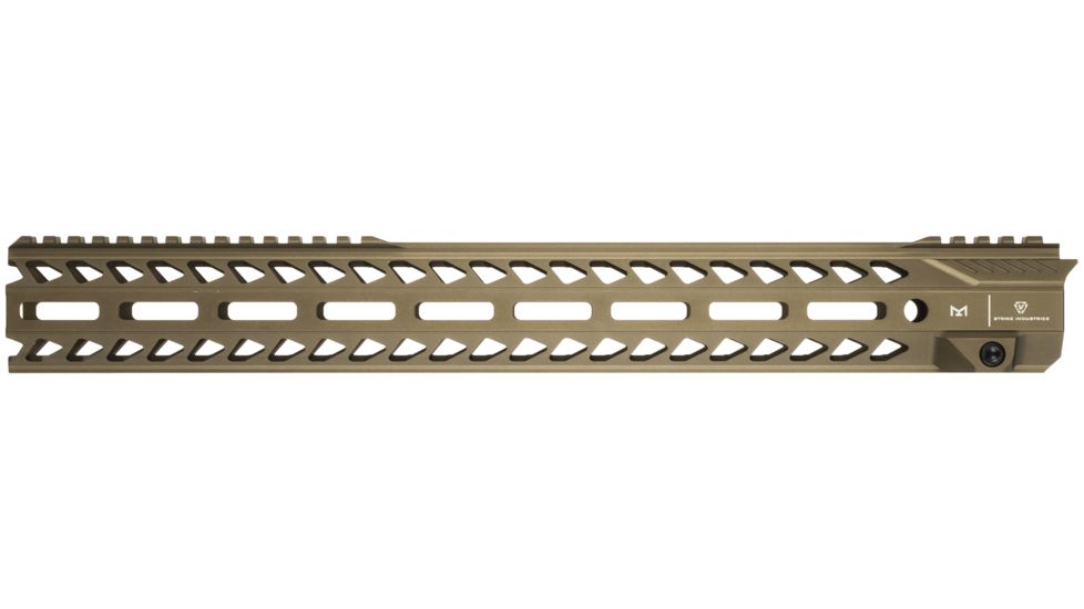 Strike Industries Strike Rail 17in Mlok Handguard Rail, FDE, SI-STRIKERAIL-17-FDE