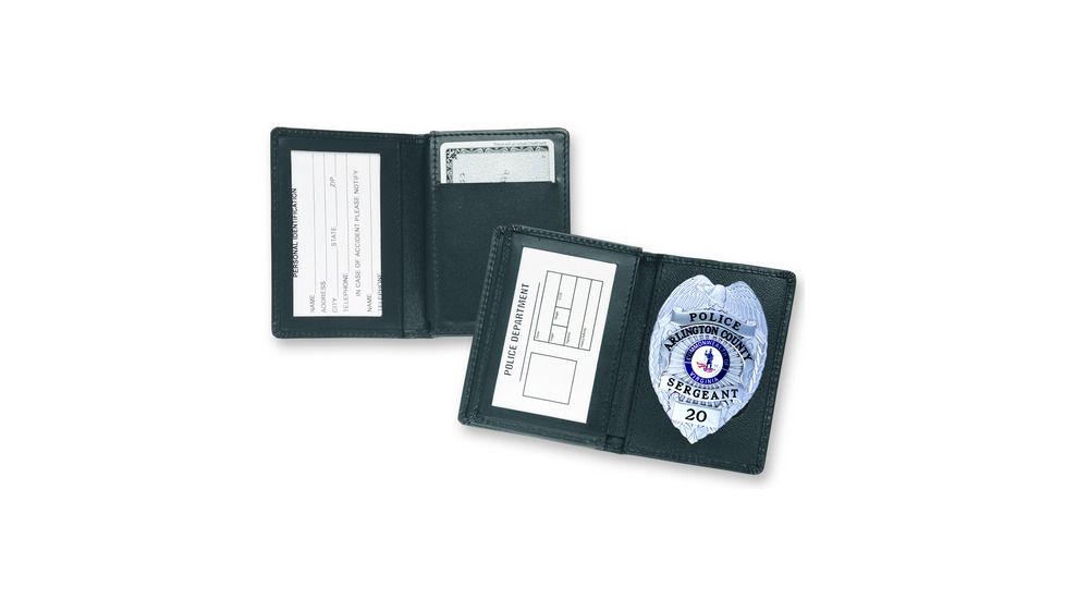Strong Leather Company - Side Open Badge Case with Credit Card Slots