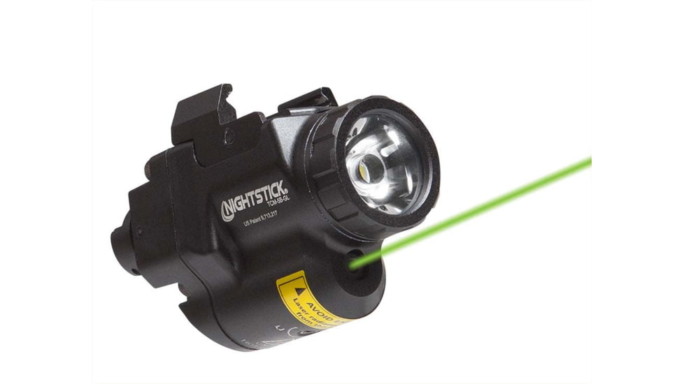 Subcompact Weapon, Black Anodized, 650 Lumens, White LED, Light w/ Green Laser