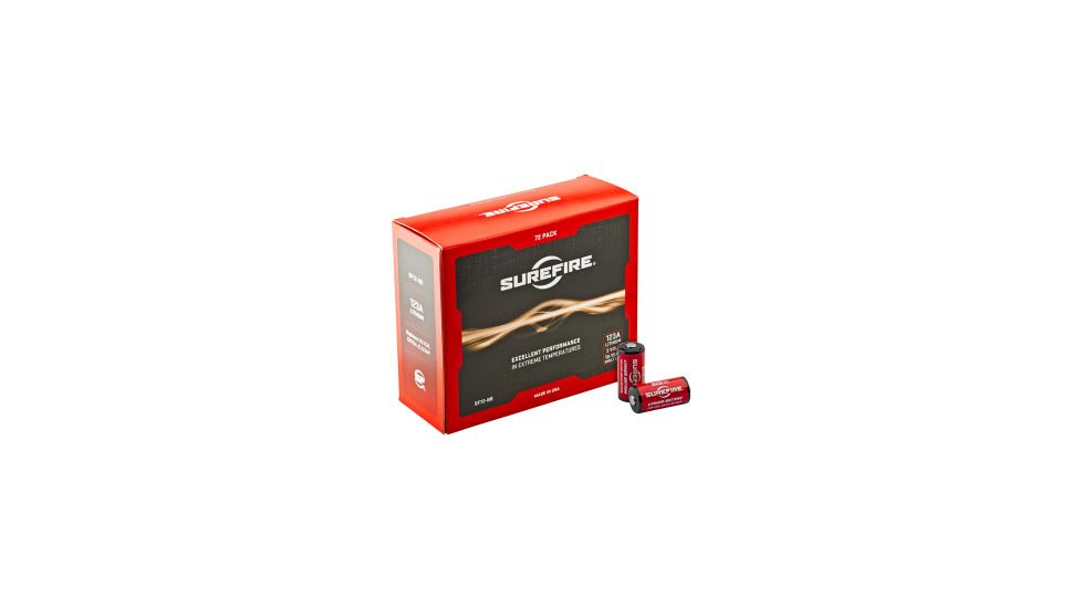 Surefire 123A Lithium Battery Box, 72 Batteries, 3 Volt SF72-BB