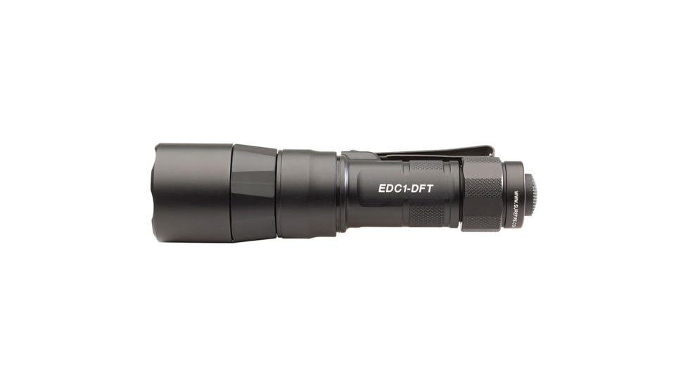 SureFire TURBO Series 18350/123 Everyday Carry Flashlight Dual-Output High-Candela LED Flashlight, Hard Anodized, EDC1-DFT-HA