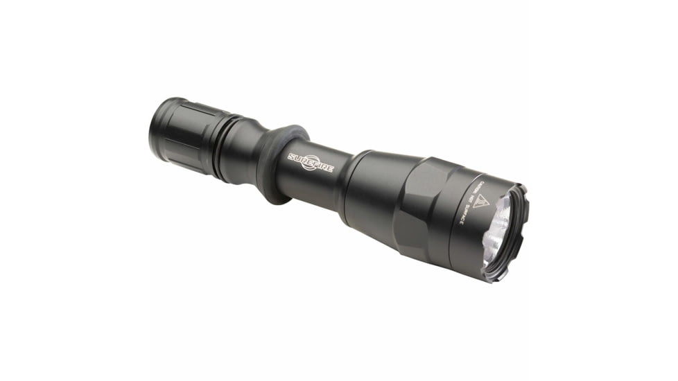 SureFire Dual Fuel LED Combat Flashlight w/Grip Ring, Black, P1RZ-B-DFT