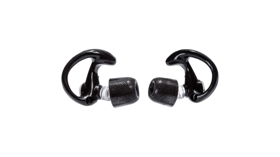 SureFire EP10 Sonic Defenders Ultra Max Full-Block Foam-Tipped Earplugs - 1 Pair, Black, Medium EP10-BK-MPR