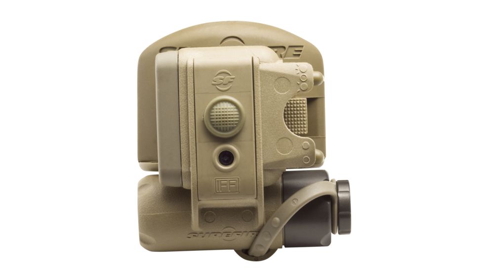 SureFire HL1-D Military Helmet Mount Light, Tan, Yellow-Green/IR/Blinking IR LEDs, HL1-D-TN