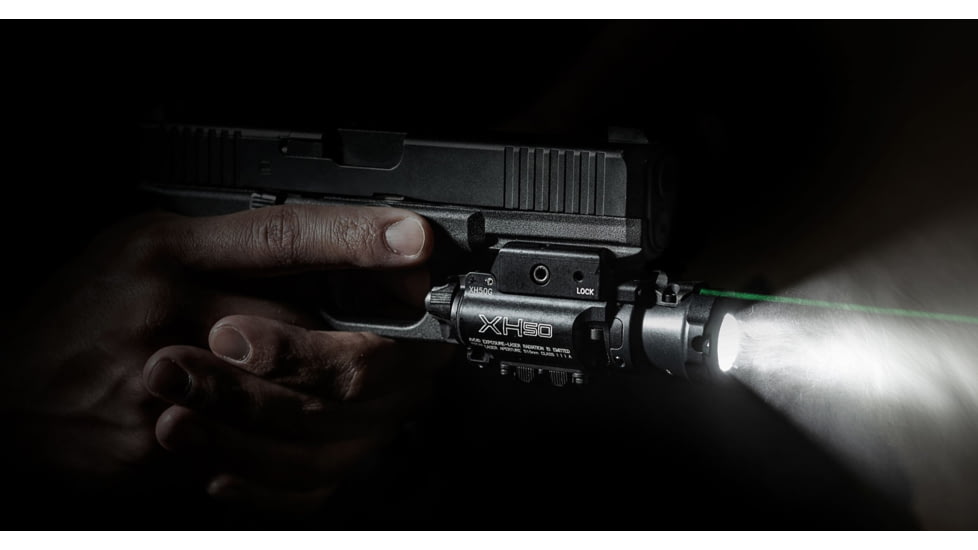 SureFire Masterfire RDH Weaponlight, Black-Green Laser, Anodize, XH50G
