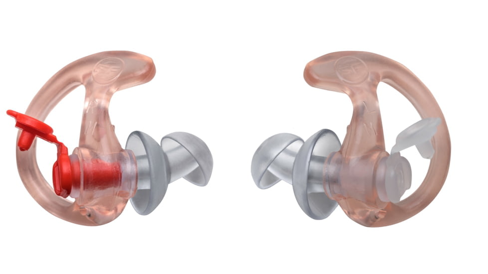 SureFire EP3 Sonic Defender Earplugs, 25 Pair, Clear, Medium, NSN 6515-01-606-4498, EP3-MPR-BULK