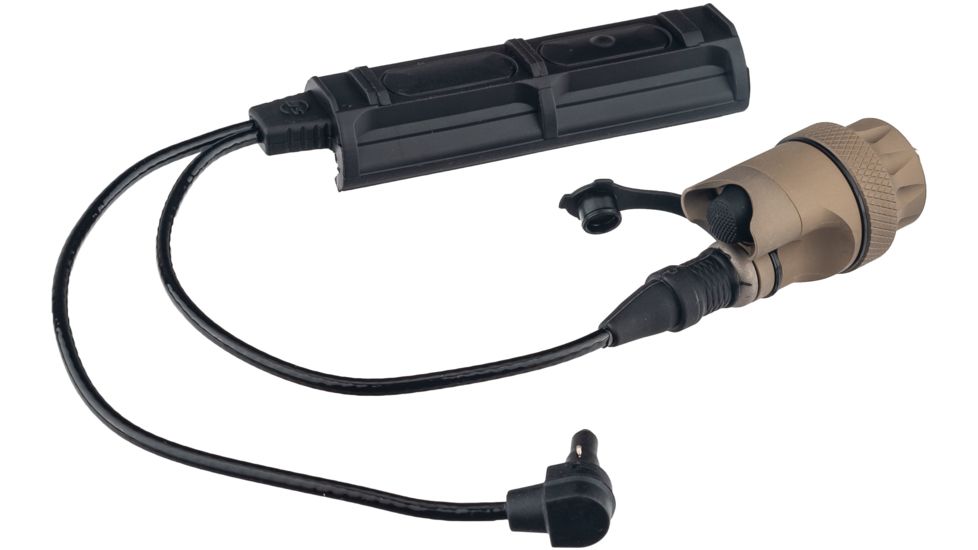 SureFire Weapon Light Switch Assembly, Scout Light &amp; Insight Tech/Atpial Laser, Picatinny Pressure Pad, 7 inch Cable, Tan, DS-SR07-D-IT-TN