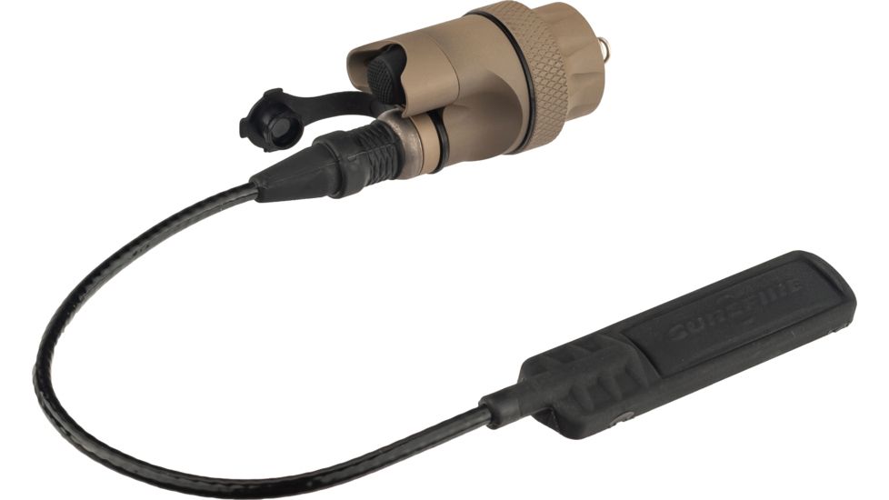 SureFire Weapon Light Switch Assembly, Scout Light, Tape-On Pressure Pad, 7 inch Cable, Tan, DS07-TN