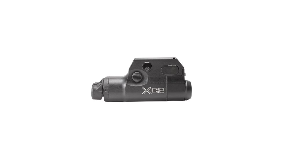 SureFire XC2-A Light&amp;Laser Compact Pistol Light With Laser, 5Mw, 635 Nm, Red 1.5V, Wedge Lock Universal/Picatinny Rail Mount, 300 Lumens, One Aaa Battery, Type Iii Anodized Aluminum, Black, XC2-A