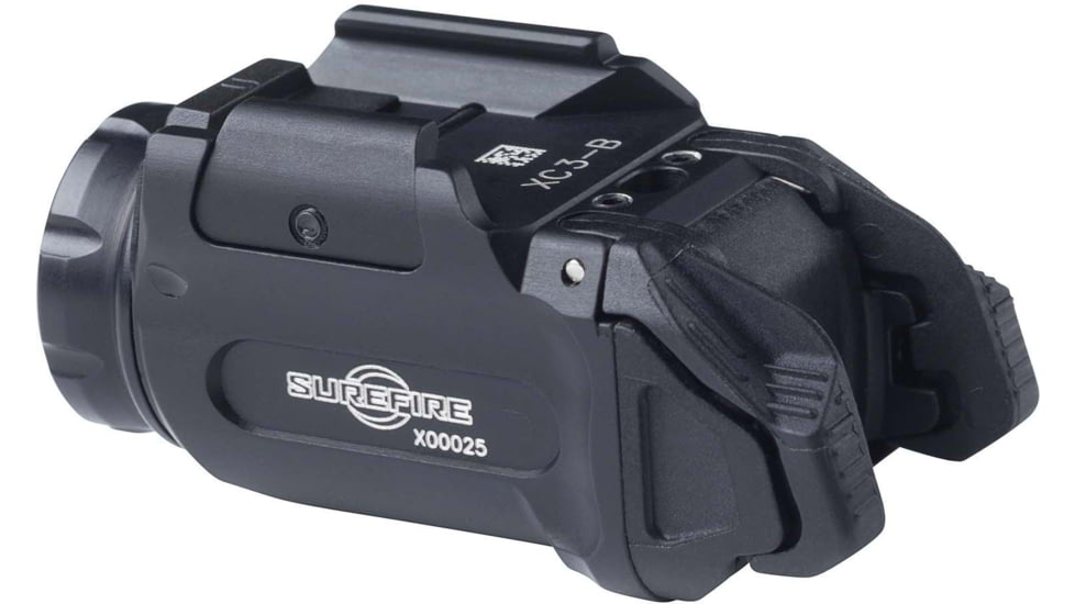 SureFire XC3-B Single Cell, LED, Dual Fuel, Compact Pistol Light, 1X RCR123, 1000 Lumen, 7200 Candela, Black, XC3-B