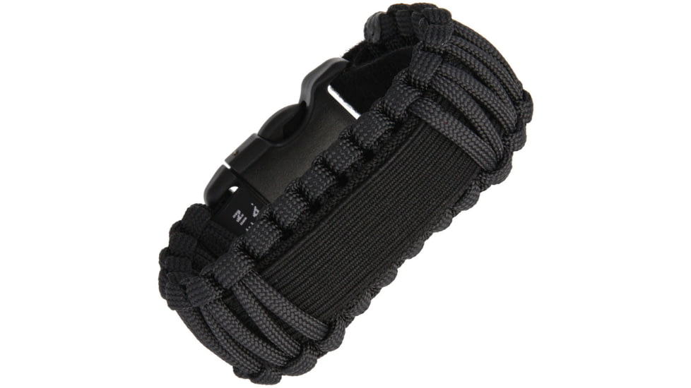 Survco Tactical Para Cord Watch Band Black, Construction, 550 Paracord, WATCH BAND BLACK