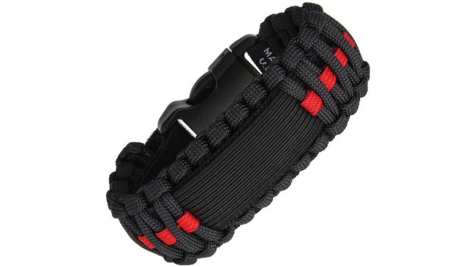 Survco Tactical Para Cord Watch Band Red Line, Construction, 550 Paracord, WATCH BAND RED LINE