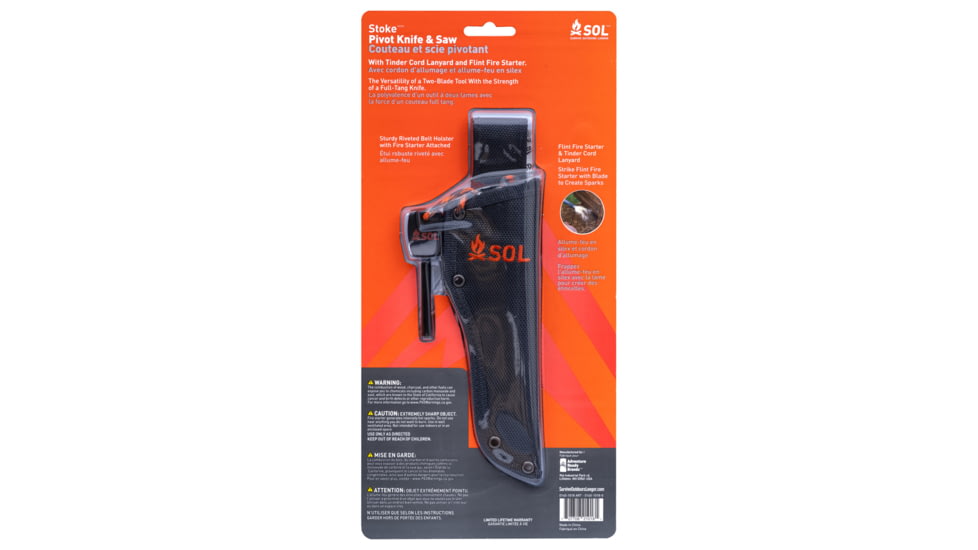 Survive Outdoors Longer Stoke Pivot Knife and Saw, 0140-1018