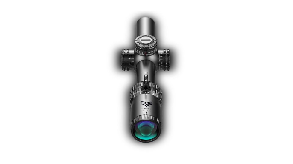Swampfox Arrowhead LPVO Rifle Scope, 1-10x24mm, 30mm Tube, Second Focal Plane, MOA Reticle, Black, ARH11024-M