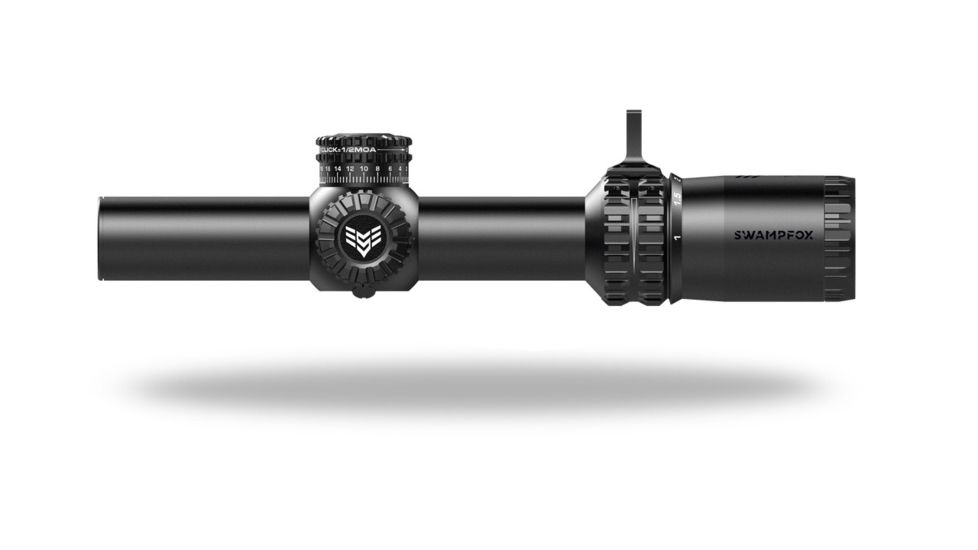 Swampfox Arrowhead LPVO Rifle Scope, 1-10x24mm, 30mm Tube, Second Focal Plane, MOA Reticle, Black, ARH11024-M