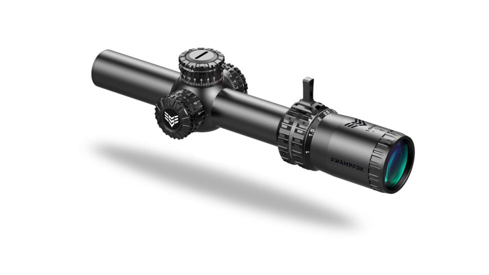 Swampfox Arrowhead LPVO Rifle Scope, 1-10x24mm, 30mm Tube, Second Focal Plane, MOA Reticle, Black, ARH11024-M