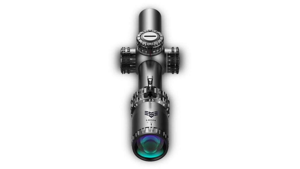 Swampfox Arrowhead Series 1-8x24mm SFP IR Green MIL 30mm Tube Riflescope, Black, ARH1824-GL