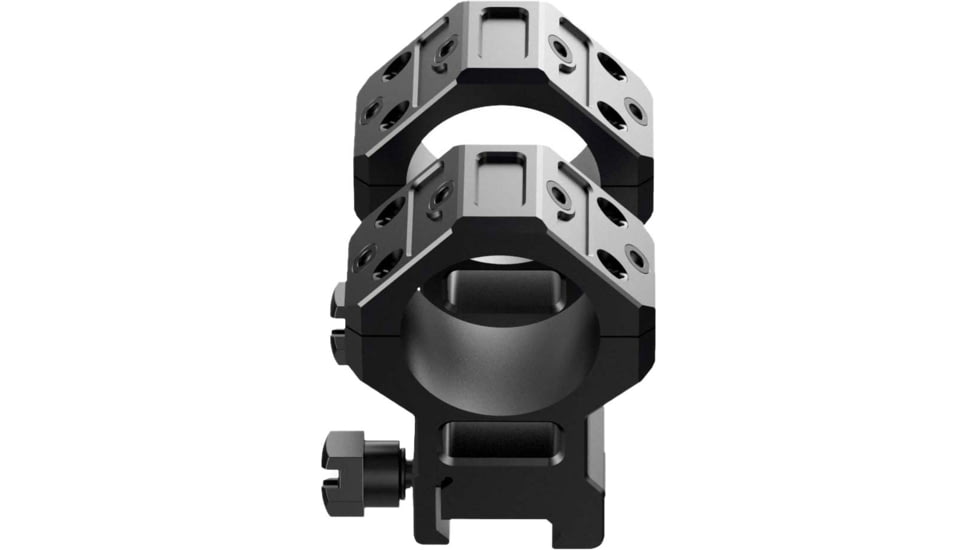 Swampfox H.E. Rifle Scope Rings, 34mm Tube, 1.93in Centerline Height, /w Integral 45-degree Offset Reflex Side Mount, Black, MRH34-H