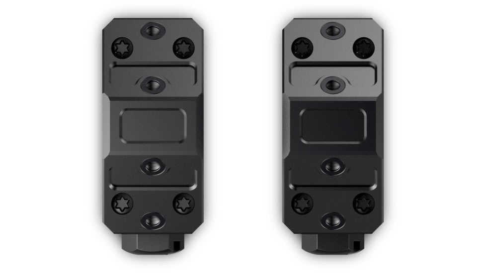 Swampfox H.E. Rifle Scope Rings, 34mm Tube, 1.93in Centerline Height, /w Integral 45-degree Offset Reflex Side Mount, Black, MRH34-H