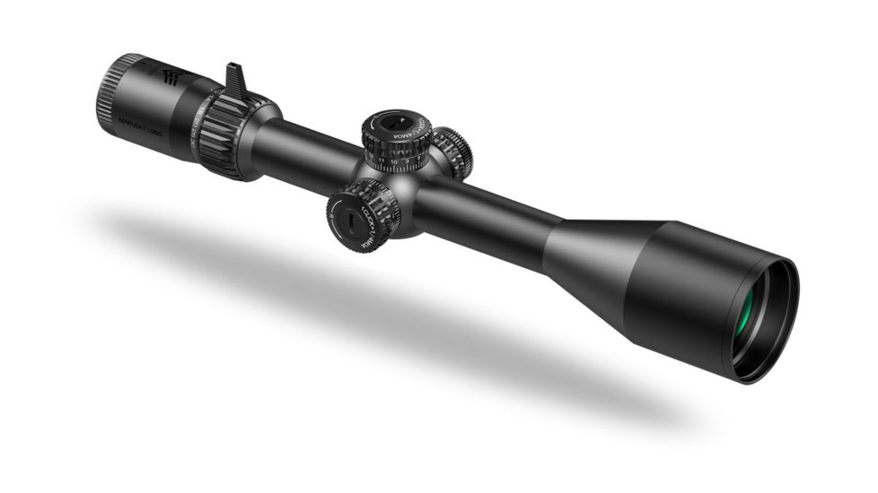 Swampfox Kentucky Long 2-12x44 Rifle Scope, 0.25 MOA, Sharpshooter MOA Reticle, First Focal Plane, Matte Black, 30mm, KTK21244-4M