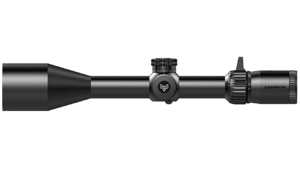 Swampfox Kentucky Long Tactical 2-12x44mm Rifle Scope, 30mm Tube, First Focal Plane, Recce MIL, MOA, Black, KTK21244-4L