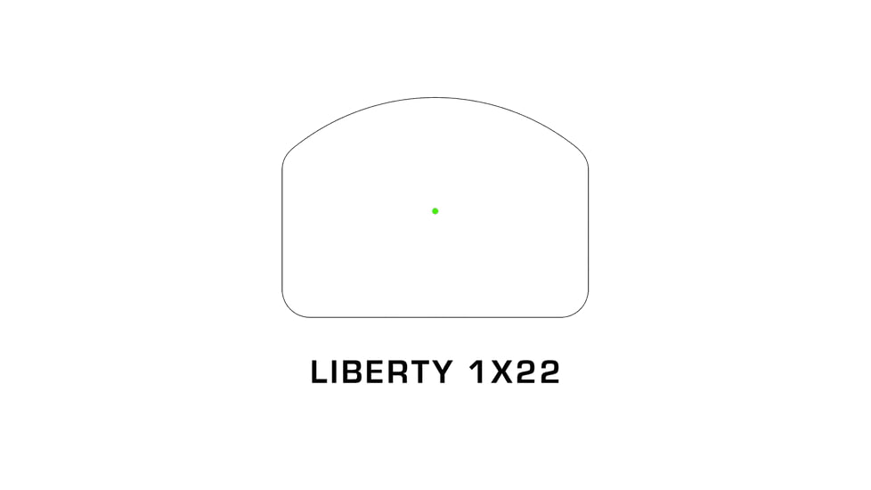 Swampfox Liberty RMR Green Dot Sight, 1x22mm, 3 MOA Dot Green Reticle, Black, LBT00122-3G