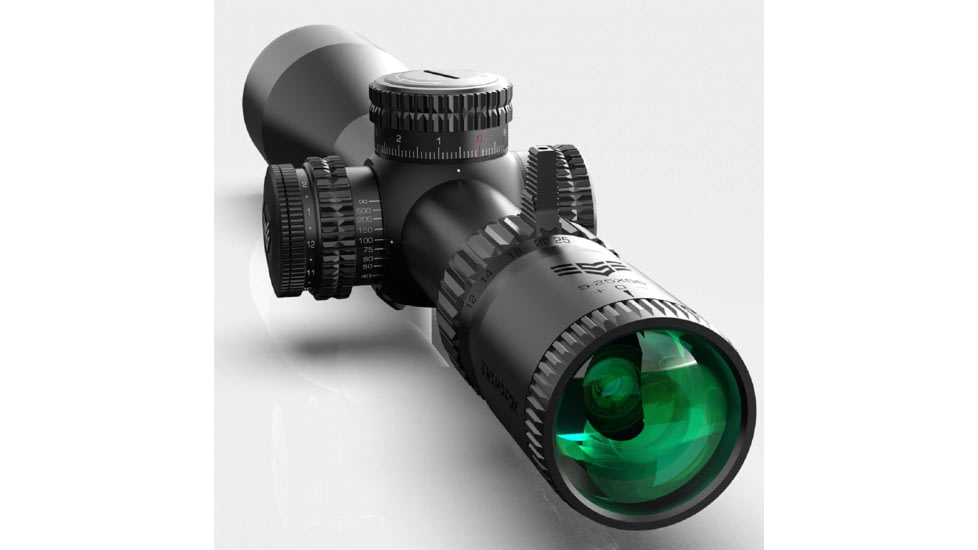 Swampfox Warhawk Tactical 3-15x50mm Rifle Scope, 34mm Tube, First Focal Plane, Sharpshooter MOA, MOA, Black, TWK31550-3M