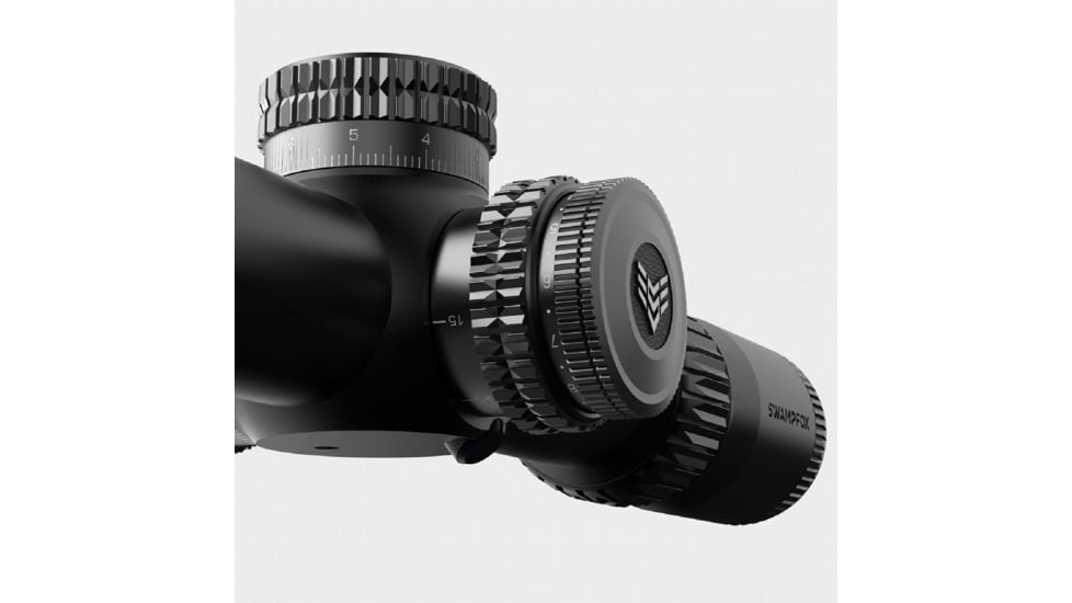 Swampfox Warhawk Tactical 3-15x50mm Rifle Scope, 34mm Tube, First Focal Plane, Sharpshooter MOA, MOA, Black, TWK31550-3M