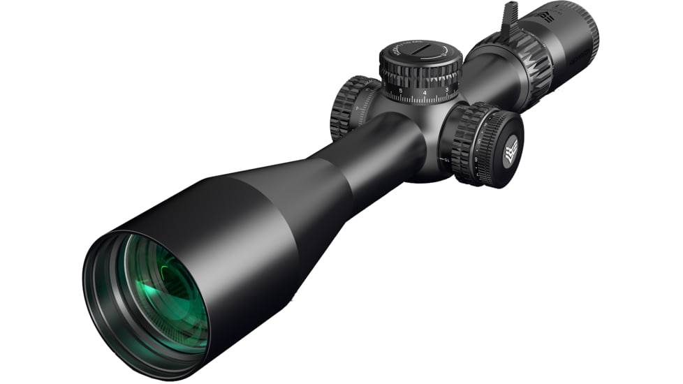 Swampfox Warhawk Tactical 5-25x56mm Rifle Scope, 34mm Tube, First Focal Plane, Sharpshooter MOA, Black, TWK52556-3M