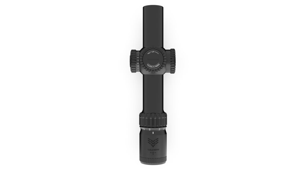 Swampfox Warhorse 1-6x24 Rifle Scope, 34mm Tube, First Focal Plane, Red IR MOA, WAR16241-RM