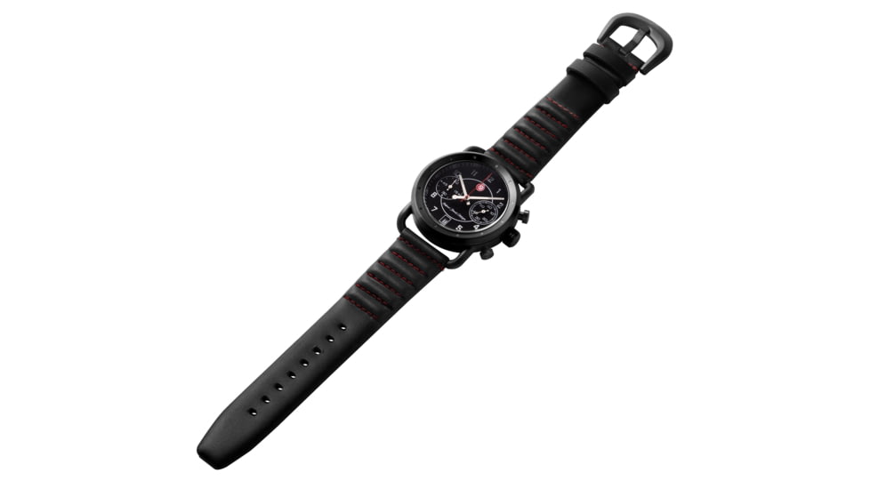 Szanto Icon Roland Sands Chrono Watches, Black Dial, Black Strap, Black, One Size, IC RS 2252