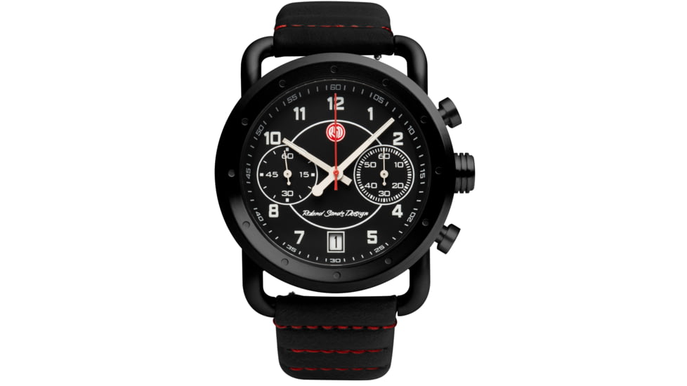 Szanto Icon Roland Sands Chrono Watches, Black Dial, Black Strap, Black, One Size, IC RS 2252