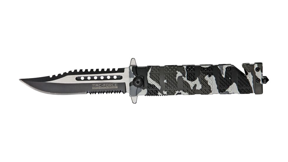 Tac Force 5in. Blk Rescue Folder Knife TF710DW