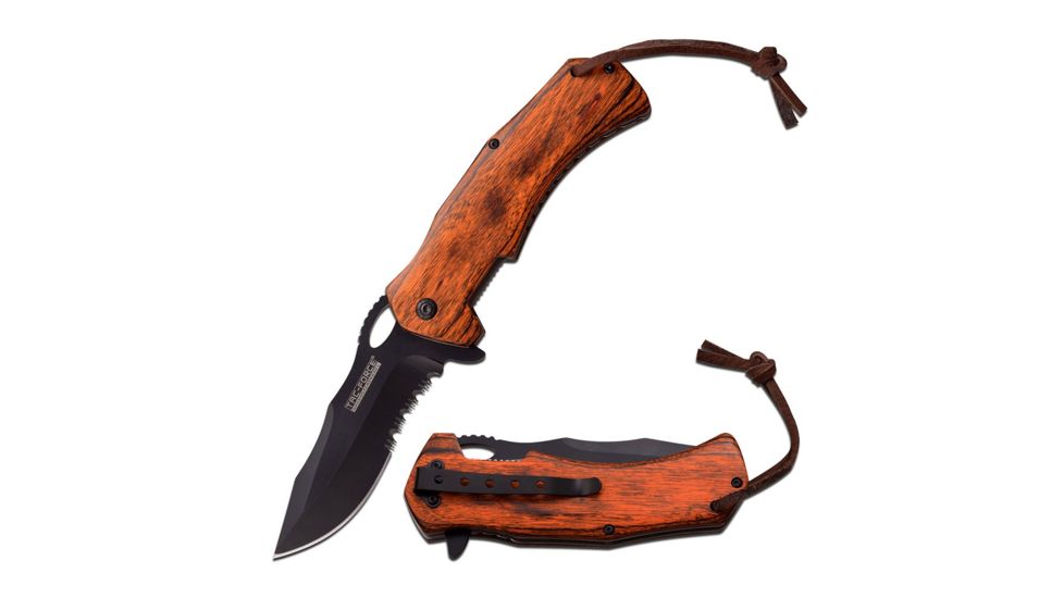 TAC Force Folding Blade, 3.7in, Stainless Steel Blade, Handle TF-936BW