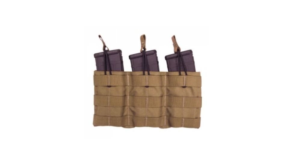 Tac Shield Triple Speed Load Rifle Molle Pouch, Coyote T3508CY