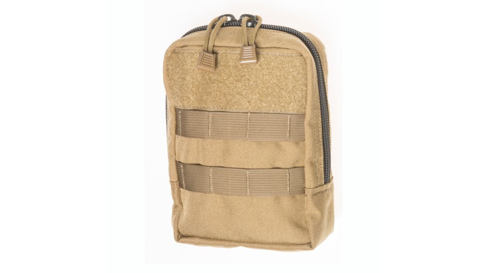Tac Shield Vertical Organizer Molle Pouch w/Pockets and Straps, Coyote T4104CY