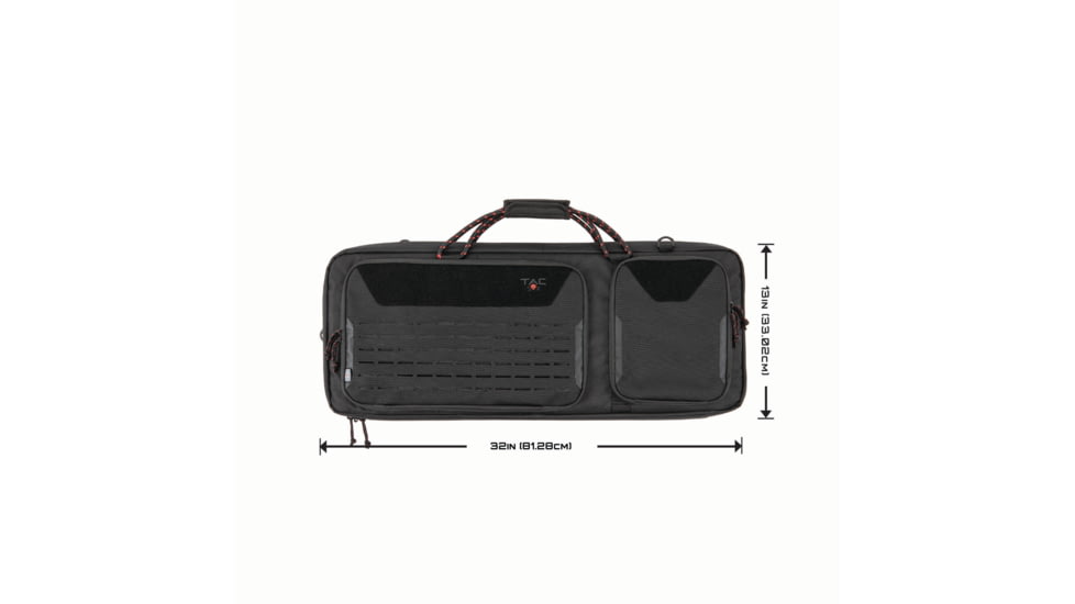 Tac-Six Squad 32 in Tactical Gun Case, Black, 10829