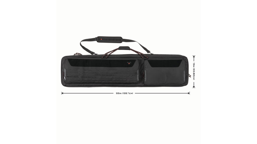 Tac-Six Unit 55 in Tactical Gun Case, Black, 10834