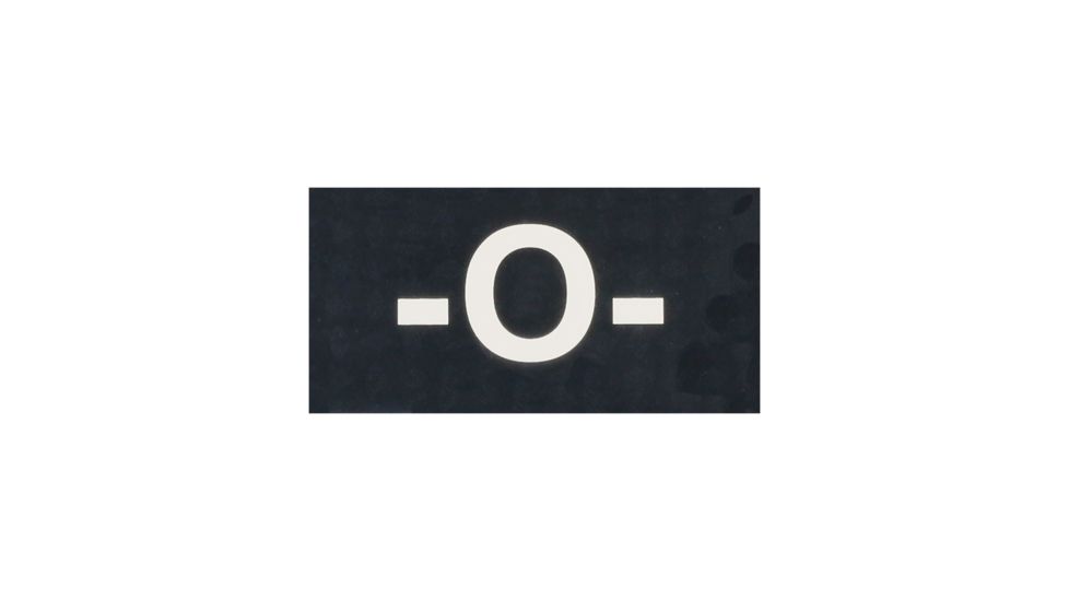 Tactical Assault Gear IR Blood Type Patch O Negative Black 956167