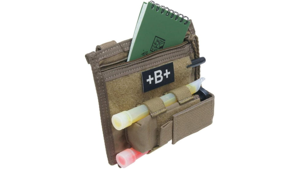 Tactical Assault Gear MOLLE Admin Rampage Pouch, Coyote Tan, Zip Closure 812327