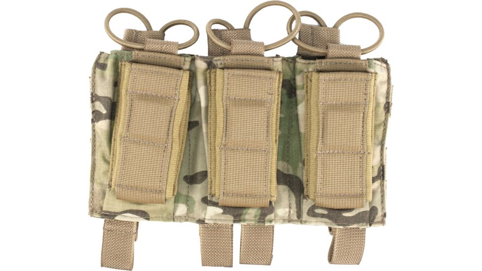 Tactical Assault Gear MOLLE Shingle/Pistol Enhanced 3 Mag Pouch Multicam 812217