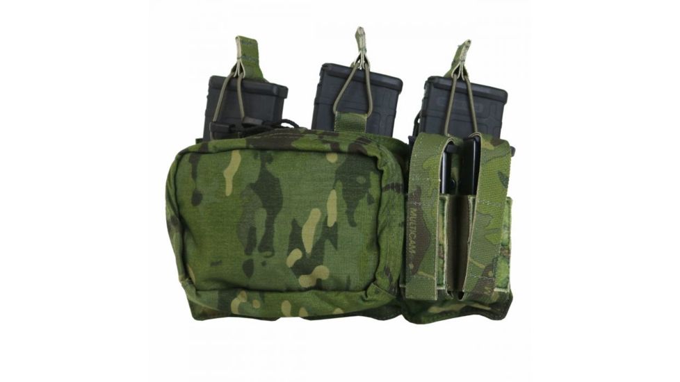 Tactical Assault Gear MOLLE Triple Mag/Pistol/Utility Pouch, Mc Tropic 836020