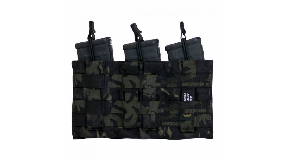 Tactical Assault Gear TAG MOLLE Shingle-Pistol Enhanced 3 Mag Pouch, Mc Black 835993